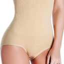 Women Waist Trainer Tummy Control Panties Body Shaper High Waisted Shapewear Briefs Butt Lifter Slimming Corset Seamless (X-Large-XX-Large, Beige)
