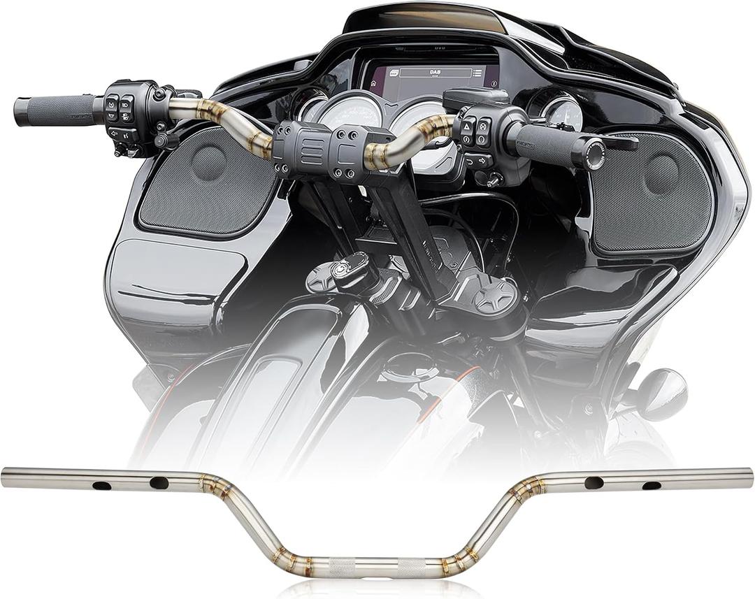 1" Drag Bar 5 Inch Rise Club Style Handlebar for Harley 2023-later CVO Road Glide FLTRXSE, 2024-later Road Glide Custom FLTRX and 2024-later ABS Enabled Road Glide Models