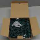 C9 Clear Vintage Outdoor String Lights with 26 C9 Clear Glass Bulbs, 25Ft Hanging Roofline Lights for Outdoor Christmas Tree Party Backyard Wedding Decor - Green