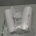 Lamp Shades Set of 2, Drum Lampshade for Table Lamps Floor Lamp, 13" Top X 13" Bottom X 10" High White Large Line Fabric Lamp Shades, Easy Assembly Replacement Lampshades