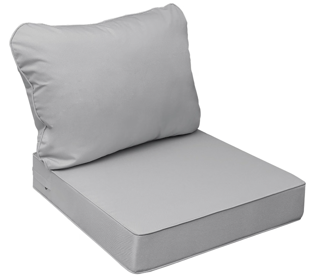 AAAAAcessories Outdoor Chair Cushions, 25.5 x 25.5 x 5 + 19 in, Set of 4