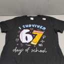 I Survived 67 Days of School Funny Meme Teacher Student T-Shirt, XL