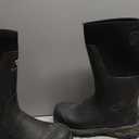 Showave Men's Arctic Pro Rubber Hunting Boots with Steel Shank Insulated Rain Boot Waterproof Neoprene Mud Boot Outdoor Snow Working Boots Cold Weather (10, Black)