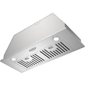 Hermitlux 30 inch Built-in/Insert Range Hood, 600 CFM 3 Speed Vent Hood, Ducted/Ductless Convertible, Stainless Steel Range Hoods with Bright LED Light, Baffle Filters and Charcoal Filters