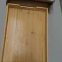 HOLDN STORAGE Bamboo Wooden Pull out Cabinet Organizer 14"W x 21"D Requires At Least a 15.25"W x 21"D Cabinet Opening, Bamboo Tray and Heavy Gauge Metal Rails