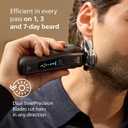 Philips Norelco Shaver i9000, Wet & Dry Electric Shaver, Ink Black, SenseIQ Technology, Triple Lift & Cut System, 360 Rotating Dual SteelPrecision Precision Blades, Nose Trimmer, Model X9000/90