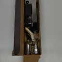 Spring Loaded Latch pin Black Heavy Duty Sliding Bolt Marine Grade,Barrel Bolt Thickened Vertical Latch Door Lock Cane Bolts for Gates Garage barn Double Door (Black)