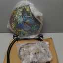 Outdoor Side Table Round Small Mosaic Patio Accent Indoor End Plant Coffee Tea Table for Yard Patio Porch Garden Living Room, Bedroom(Butterfly Style,14 Inch)