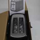 Toastmaster 2-Slice Toaster - Black with Stainless Steel - Kitchen Essential for Sandwich Bread & Breakfast Toast - Toaster with Wide Slots, High Rise Toast Lift & Cool-Touch Exterior