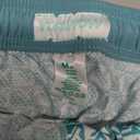7 Inch Men Swim Trunks with Compression Liner Quick Dry Drawstring Male Swimtrunks for Beach Summer Water Park (Medium, Cyan Green)