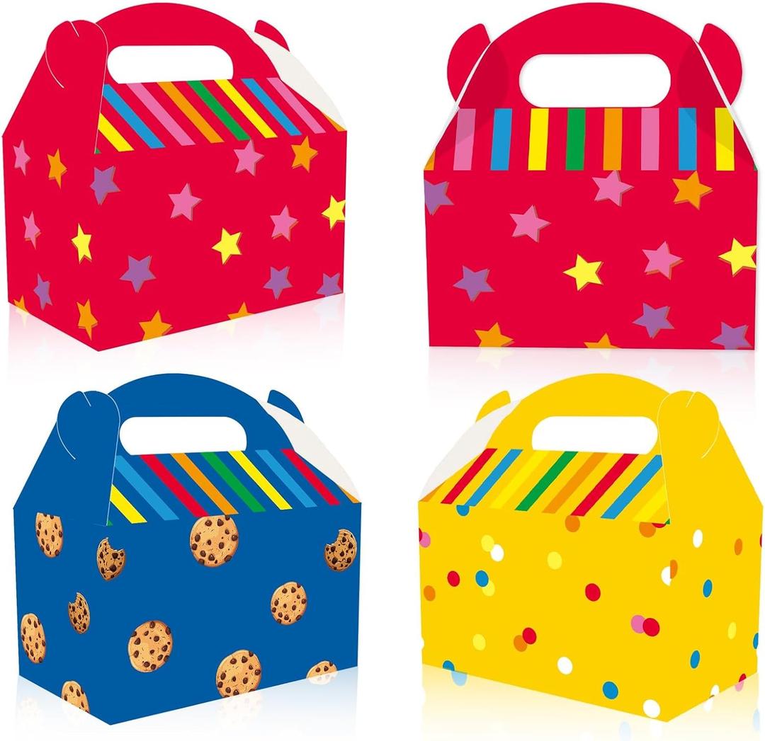 BTJiaDe 15PCS Cartoon Street Friends Party Gift Boxes Colourful Children's Birthday Party Candy Boxes Birthday Party Decorations