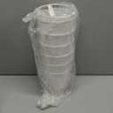 Lampwell VALO Clip-on Chandelier Fabric Lamp Shades,Set of 6,Small Barrel,5.2 inches 4 inches H5.2 inches ,Linen, Handmade,Traditional Decorative,White