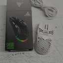 SM600 White Wireless Gaming Mouse,8000 DPI Tri-Modes BT5.1/Type-C Wired/2.4G Wireless Mouse with 2 Side Buttons, Programmable Macro Gamer Mouse with RGB Light for Laptop/PC/Mac (SM600 PRO)