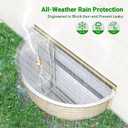 Tredre"Cover with Confidence" Clear Polycarbonate Window Well Cover (40" L X 17" W) - UV Resistant, Debris Protection, Optimal Light Transmission for Basement and Outdoor Use