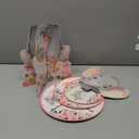 Pink Elephant Cupcake Stand for 24 Cupcakes Baby Girl Baby Shower Decorations 3 Tiered Elephant Dessert Cake Table Displays Eelephant Birthday Party Decorations for Girl