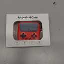 Inesore for Airpods 4 Case with Lock,Compatible with Airpods 4 with Active Noise Cancellation Cases,Classic Cool Funny Game Console Air pods4 Case Cover for Men Boy with Cleaner Kit(Red)