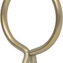 Ivilon Drapery Eyelet Curtain Rings - 1.7" Ring for Curtain Hook Pins, Set of 14 - Warm Gold (Set of 14 (1.7"), Warm Gold)