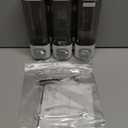 Shampoo and Conditioner Dispenser, Pollock Shower Soap Dispenser 3 Chamber No Drill, Wall Mounted Shampoo Body Wash Conditioner for Bathroom Large Capacity,White