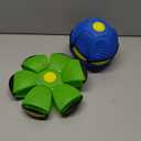 2026 Magic Meta Toy-LED Light-Up Bouncing Toy, Pop-Up Flying Saucer, Outdoor Parent-Child Interaction (Blue/Green)