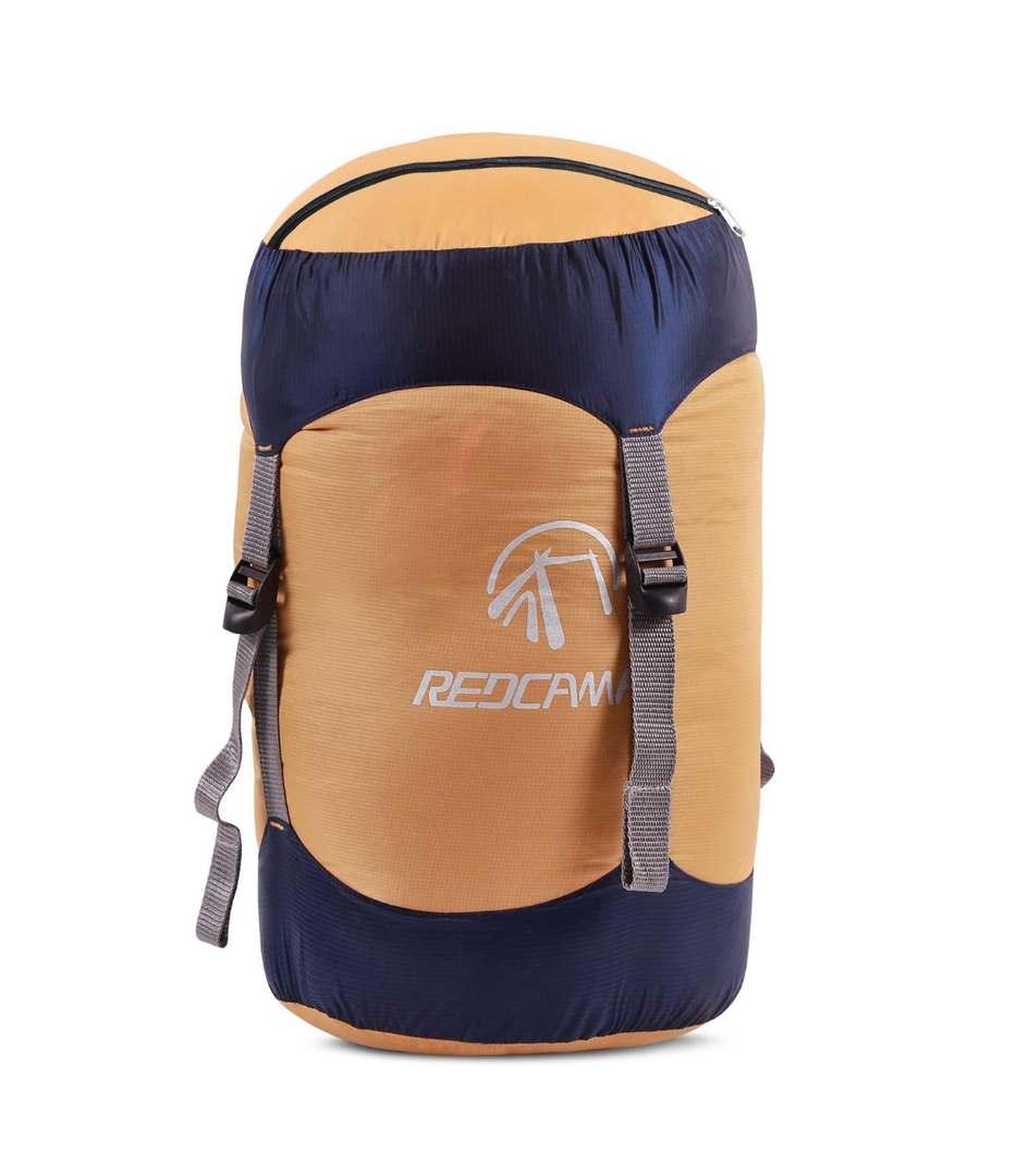 REDCAMP Nylon Compression Stuff Sack, 10L/17L/27L/40L Lightweight Sleeping Bag Compression Sack Great for Backpacking, Hiking and Camping,Blue/Yellow/Army Green/Black