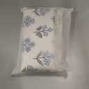 Brown Blue Pillow Covers 18x18 Set of 2 Boho Block Print Floral Pillow Cases Vintage Flower Pattern Decorative Throw Pillows Linen Outdoor Decor Farmhouse Cushion Cover for Couch Sofa Bed