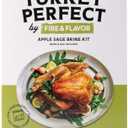Fire & Flavor Apple Sage Turkey Perfect Brine - Turkey Brine Kit with Bag for Roasting, Grilling, Smoking, and Frying - Brining Seasonings for Cooking and Turkey Brine Bag - Turkey Brine and Rub Kit, BB AUGUST 2030