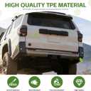 Rear Bumper Protector for 2025 2026 Toyota 4Runner (Exclude SR5) Rear Bumper Guards Corner Cover Soft TPE Material for 2025+ 4 Runner Car Exterior Accessories