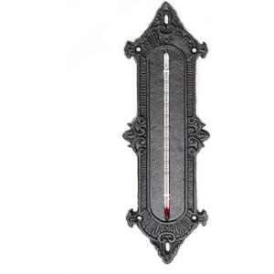 Sungmor Pretty Vintage Wall Mounted Decorative Plaque, Indoor Outdoor -60～120 Fahrenheit Wall Thermometer, Graceful Palace Style Metal Wall Art Decor for Patio Yard Garden Home Temperature Measure