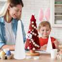 CCINEE 6 Packs Foam Cones for Crafts, Assorted Polystyrene Floral Foam Cones for Christmas Tree Gnomes Art and Craft School Activity Wedding Home Table Centerpieces Decorations