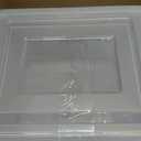 IRIS USA File Box, Plastic File Boxes With Lids, Document Organizer for Letter/Legal File, Document Box, Storage Bin For Hanging Files, Secure Latching Lid Stackable BPA-Free, Clear 35 Qt. 1 Pack