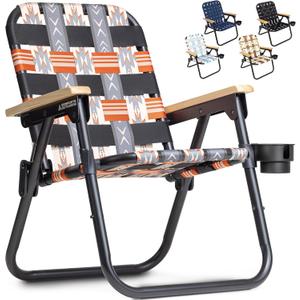 GoSports WOVN Beach Backpack Chair  - Premium Folding Camping Chair (Mesa)