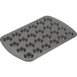 GoodCook Everyday Non-Stick Steel 24 Cup Mini Muffin Pan  Heavy Duty Small Muffin Pan, Bakeware Cupcake Pan, Delicious Baked Goods Muffin Tin Tray, Dishwasher Safe
