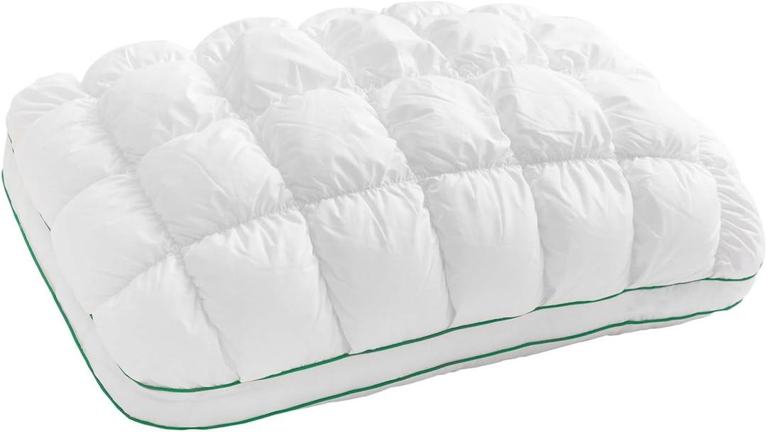 Fluffy Support Bed Pillow Queen Size, Super Soft Premium Down-Alternative Filling for Sleeping, Luxury Hotel Quality Bed Pillows for Side Sleeper (White)