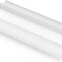 Peaha 10 Pack Kitchen Cabinet Handles 10 inch White Pulls for Dresser Drawers Door Edge Finger Pull Hardware (Hole Centers:10in(256mm))