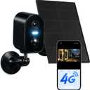KKB No WiFi Security Camera, 4G LTE Cellular Solar Cameras Outdoor with Built-in SIM, 2K Wireless Battery Powered Camera, No Internet Needed, PIR Motion Sensor, Color Night Vision, 2-Way Audio