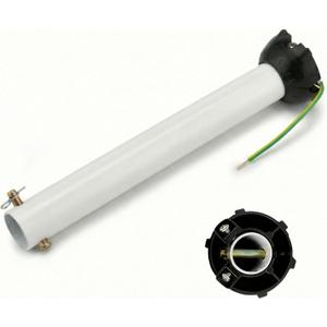 Ceiling Fan Extension Rod,Ceiling Fan Downrod with Ball Head,Downrod Extension for Fan, Outside Diameter, Boom Suitable for a Wide Range of (white, 18 Inch)