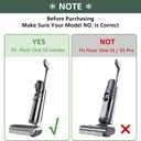 Only S5 ComboBrush Roller Replacement Parts for Tineco Floor ONE S5 Combo Cordless Wet Dry Vacuum Cleaner, 2 Brush Rollers + 2 Vacuum HEPA Filters (Only Fit S5 COMBO)