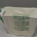 Platic Trash Can - Small Waste basketbin - 1.8 Gallon- for Office,Home,Bathroom,Kitchen - White