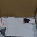 2-Pack Acrylic Magnetic Chore Chart for Kids, 12"x16" Daily/Weekly Easy-Check Reward Responsibility to Do List, Fridge Dry Erase Board for Multiple Kids Teens Adult Family with 7 Markers (Black)