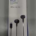 PALOVUE iPhone Headphones Earbuds Earphones wtih Lightning Connector Apple MFi Certified Compatible 14 13 12 11 Pro Max X XS XR 8 7 Plus with Microphone Controller SweetFlow Black