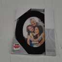 Malden International Designs Classic Oval Black Wood Picture Frame, 5x7, Black