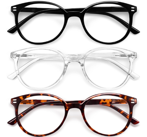 GIBLOGO Reading Glasses for Women/Men Eye Glasses Blue Light Reading Glasses Cheaters Eyeglasses