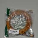 Tie Out Cable for Dogs,10/20/30/50/100FT Dog Leads for Yard Chew Proof,Heavy Duty Tie Out Cable for Large Dogs Up to 125lbs,Dog Runner Tether (Orange, 125Ibs 50ft)