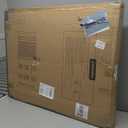 35-55" No Bottom Bar Baby Gates for Stairs, 39" Extra Tall Child Safety Gate with Auto Close Large Walk Thru Door, Hardware Mount Dog Gate Pet Gate for The House Doorways, Indoor Outdoor use (White)