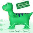 INPANY Bouncy Horse, Dinosaur Hopper Toys for 2 Year Old Boy, Toddlers Bouncing Animal, Inflatable Hopping Buddies for Kids, Ride on Rubber Bouncer, Indoor Outdoor Birthday Gifts Toy for 3 4 Yr Girl