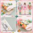 2 x Tegeme 3 Pcs Nutcracker Christmas Door Banner Nutcracker Hanging Flag Decoration Merry Christmas Door Sign Flag 12 x 20 Inch Xmas Home Hanging Banners for Holiday Seasonal Party