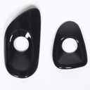 Door Lock Switch Button Frame Compatible with Chevy Corvette C6 2005-2013, Inner Door Push Button Trim, Door Release Switch Button Trim Cover Bezel Decoration Accessories, ABS (Glossy Black)