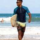 UNICOMIDEA Men Swim Trunks with Compression Liner 9 Inch Long Board Shorts (XXXL)