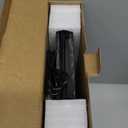 HIEEY 3 Way Mirror for Hair Cutting with LED,360 Trifold with Height Adjustable Telescoping Hooks,and 5X Magnification,for Makeup and Styling (Black)