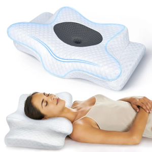 5X Pain Relief Cervical Pillow for Neck and Shoulder Support, Adjustable Memory Foam Sweet Sleeping, Odorless Ergonomic Contour Neck, Orthopedic Bed Pillow for Side Back Stomach Sleeper